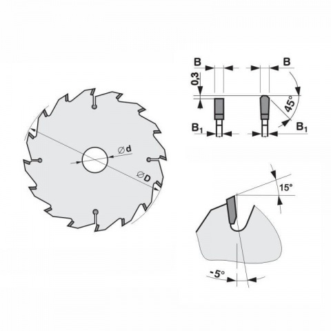 Pilový kotouč SK 200x2,2/1,8x32 100 TFZ N ; 53871200100